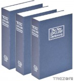 3 db BookCase könyv alakú pénzkazetta kulcsos zárral, ingyen szállítással