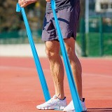 3 db jóga ellenállás szalag készlet, TPE elasztikus szalagok 4 ellenállási szinttel, sport gyakorlati felszerelések fitneszhez, jóghoz, pilateshez, erősítő edzéshez