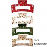 3 db, Karácsonyi mintáshajcsipeszek (8,48 cm)