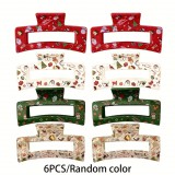 3 db, Karácsonyi mintáshajcsipeszek (8,48 cm)