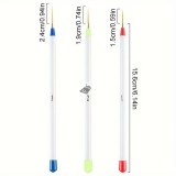 3 db-os körömfestő csíkecset készlet, finom vonalú ecset, vékony vonalú gél köröm precíziós ecsetek, illatmentes körömdíszítő eszközök