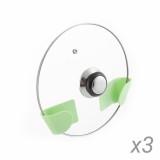 3 db ragasztótartó készlet a serpenyő fedeleihez Smarack InnovaGoods