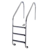 3 fokos nagyívű létra, AISI304, rozsdamentes acél