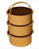 3 részes ételhordó Beige