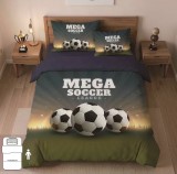 3 részes focis ágyneműhuzat garnitúra 140×200 cm – Mega Soccer mintával