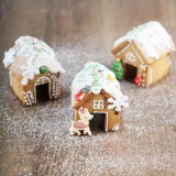 3 részes karácsonyi rozsdamentes acél mini ház süti kiszúró készlet