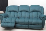 3 személyes motoros relax kanapé Melon türkizzöld microszálas szövet kárpittal raktárról - Gilmore