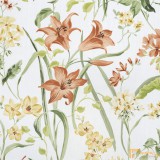 (3 szín) Fauna virág mintás dekor R-280 cm(127)-Rozsda-zöld