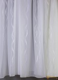 (3 szín) Hullám mintás függöny Preston 10 Fehér 290 cm+ózs