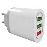 3 USB kimenetes hálózati adapter – karácsonyi fényfüzérekhez, fehér