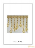 (3 változat 6 szín) Elegáns gyöngyös paszomány - Gyöngyös óriás paszomány 3079 col7 Arany