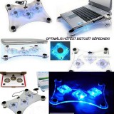 3 ventilátoros laptop és notebook hűtő