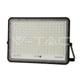 30W LED Napelemes reflektor 6400K cserélhető akkumulátor,3m vezetékkel, fekete színű (V-TAC)