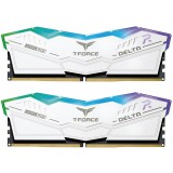 32GB 5200MHz DDR5 RAM Team Group T-Force Delta RGB White (2x16GB) (FF4D532G5200HC40CDC0) (FF4D532G5200HC40CDC0) - Memória