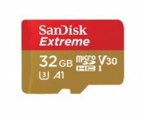 32GB microSDHC Sandisk Extreme U3 V30 UHS-I Class 10 (SDSQXAF-032G-GN6MA / 173420)