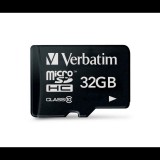 32GB microSDHC Verbatim Class 10 memóriakártya (44013) (44013) - Memóriakártya