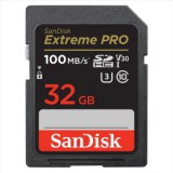 32GB SDHC Sandisk Extreme Pro CL10 U3 V30 (SDSDXXO-032G-GN4IN / 121594)