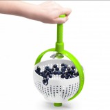 360 fokban forgatható gyümölcs és zöldségmosó kosár