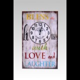 3ba HomeStyle Bless Áldás Üveg Falióra
