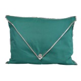 3ba HomeStyle Csibett Türkizkék Fehér Ezüst Díszpárnahuzat 40x50 cm