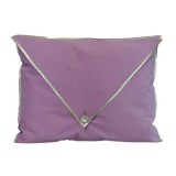 3ba HomeStyle Csibett Világos Lila Fehér Ezüst Díszpárnahuzat 40x50 cm