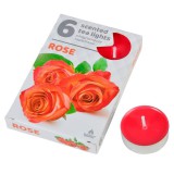 3ba HomeStyle Illatos Teamécses Rózsa 6 db-os