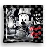 3ba HomeStyle Minnie Egeres Fekete - Fehér Díszpárnahuzat 37x37 cm