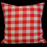 3ba HomeStyle Piroska Piros Fehér Díszpárnahuzat 40x40 cm