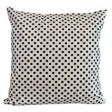 3ba HomeStyle Viktória Fehér Sötétkék Pöttyös Díszpárnahuzat 40x40 cm