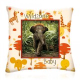 3ba HomeStyle Wild Zone Baby Kis Elefánt Állatos Díszpárna 28x28 cm