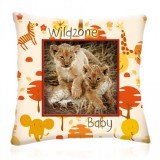 3ba HomeStyle Wild Zone Baby Kis Oroszlánok Állatos Díszpárna 28x28 cm