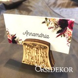 3D fatörzs köszönetajándék és ültetőkártya 2 az 1-ben