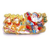 3D Mikulás mintás/23x45cm 2db karton dekoráció (IRIS_022-17)