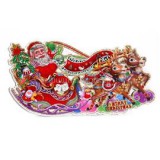 3D Mikulás mintás/24x45cm 2db karton dekoráció (IRIS_022-20)