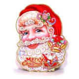 3D Mikulás mintás/28x37cm karton dekoráció (IRIS_020-10)