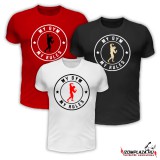 3db My gym my rules póló szettben (piros-fehér-fekete)