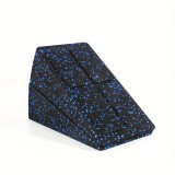 3db-os állítható térdvédő és jóga fitnesz lábtörlő készlet, amely magas szilárdságú és tartós, alkalmas lábnyújtáshoz és állítható edzésekhez. FEKETE-kék