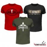 3db póló szettben (piros-fekete-army)