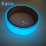 3db - Színes, sötétben világító szalag, öntapadós fluoreszkáló ragasztó