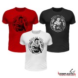 3db Warrior soul póló szettben (piros-fehér- fekete)