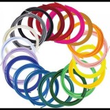 3Doodler Filament FLOW 20 PLA 20 Farben Nachfüllpack Polilaktánsav (PLA) Fekete, Kék, Sötétzöld, Sötét rózsaszín, Arany, Zöld, Halványlila, Sötétkék, Narancssárga, Rózsaszín, Átlátszó, Fehér, Sárga (FLOW-FILS)