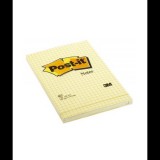 3M 102x152mm kockás öntapadó jegyzettömb (100 lap) - Sárga (FT510010638)