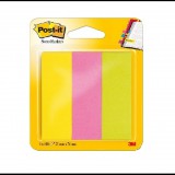 3M 671-3 öntapadó jegyzettömb Téglalap alakú Zöld, Rózsaszín, Sárga 100 lapok (7100172769)