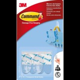 3M Command™ átlátszó öntapadós műanyag kampók, kis méret, 2 db (17092CLR)