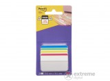 3M POSTIT 3M Post-it® Jelölőcímke, műanyag, megerősített, döntött, 4x6 lap, 50x38 mm, vegyes színek