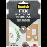 3M Scotch-FIX™ Beltéri kétoldalas rögzítőszalag 4496G-1950-P, 19 mm × 5 m (7100263168)