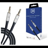 3mk AUX miniJack apa - miniJack 3.5 mm apa Kábel (1m) (5903108528771)
