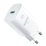 3mk Hardy USB-C Hálózati töltő - Fehér (33W) (5903108492386)