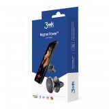 3mk Magnet Power Car Holder Mágneses univerzális Mobiltelefon autós tartó - Fekete (3MK450423)