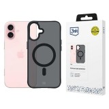 3mk Smoke MagCase tok iPhone 16 - fekete
